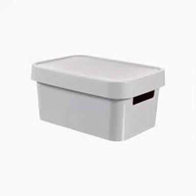 CURVER Kutija za spremanje s poklopcem siva