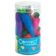 CONNECT Boja voštana 12 boja čaša mrkvice