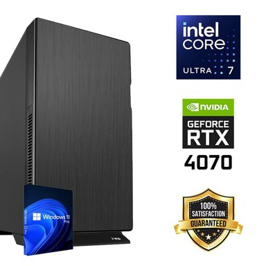 FUTURAIT Stolno računalo Workstation PC / Intel i7 265K, 32GB, 1TB SSD + 2TB HDD, RTX 4070, 750W, Windows 11 Pro