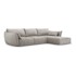MAZZINI SOFAS Svijetlo siva kutna garnitura (desni kut) Vanda, 308x171x85 cm