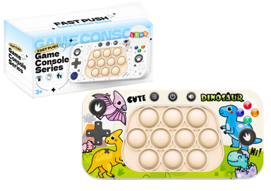 Arkadna igraća konzola Pop It, 4 moda igre, dinosauri