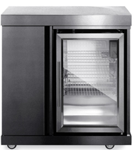 Samostojeći hladnjak crni inox 9518