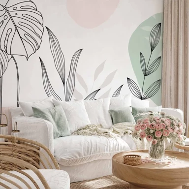 Foto tapeta Leaves in Pastels 250x175