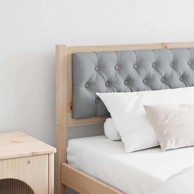 Uzglavlje smeđe i svijetlo sivo 200 cm masivna borovina