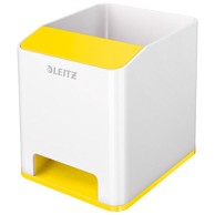 LEITZ PVC čaša za olovke WOW 53631016, bijela/žuta