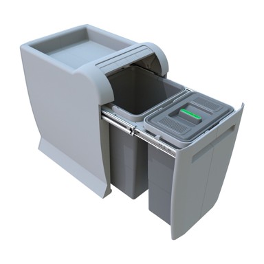 ELLETIPI Plastična kanta za razvrstani otpad/ugradbena 12 + 8 l City 