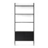 HAMMEL FURNITURE Crna polica za knjige u dekoru hrasta 94x210 cm Edge by Hammel