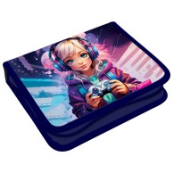 CONNECT Pernica Gamer Girl, puna, 1 zip, 2 preklopa