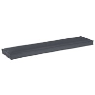 Jastučić za klupu 180 x 40 x 8 cm Oxford tkanina, antracit