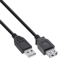 INLINE USB-A kabel 34603B, USB 2.0, 3 m, crni