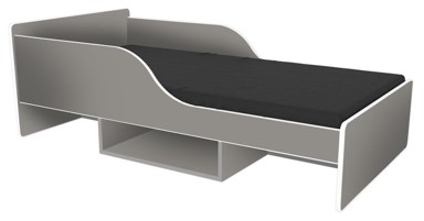 ENDO Dječji krevet Smile, 160x70 cm, siva