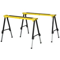 HOMESTAR Sklopivi podesivi nosač za pilu, 100 x 49 x 62–90 cm, žuto-crni
