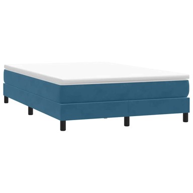 Box Spring krevet bez madraca tamnoplavi 140x210 cm samt