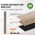 VEVOR Akustična zidna ploča 2400 x 200 x 21 mm srebrno drvo