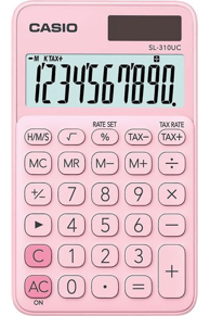 CASIO Kalkulator SL-310UC, 10 znamenki, roza