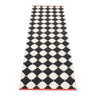 PAPPELINA Unutarnja i vanjska staza Marre Black Coral 70x225 cm, crno-bijela