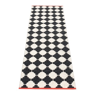 PAPPELINA Unutarnja i vanjska staza Marre Black Coral 70x225 cm, crno-bijela