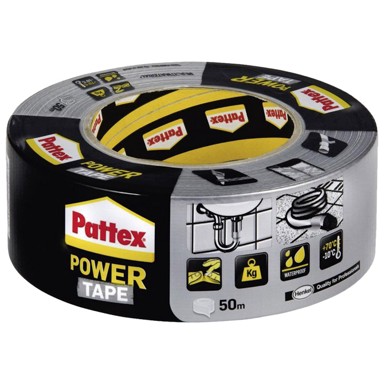 PATTEX HENKEL Power Tape selotejp, 50 mm x 50 m, srebrni