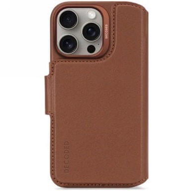 Decoded Leather Detachable Wallet MagSafe kožna torbica s novčanikom za iPhone 16 Pro, smeđa
