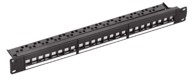 NAVIATEC Patch panel Cat6 unshielded, 24-port, s keystone modulima, 1U