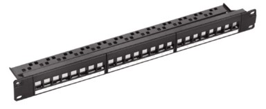 NAVIATEC Patch panel Cat6 unshielded, 24-port, s keystone modulima, 1U