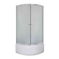 SANOTECHNIK Tuš kabina polukružna s kadom 80x80x195cm