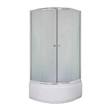 SANOTECHNIK Tuš kabina polukružna s kadom 80x80x195cm