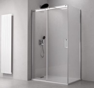 POLYSAN Tuš kabina THRON OVAL, 1400 x 700 mm, klizna staklena vrata, krom