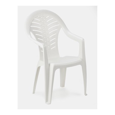 IPAE PROGARDEN Plastična stolica Piona bijela 56x55x78 cm