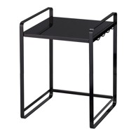 YAMAZAKI Crna podesiva kuhinjskaa polica Tower