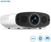 BYINTEK Projektor prijenosni LED VEVSHAO A22, Android, dvostruki WiFi, Bluetooth, stereo zvučnici, daljinski upravljač