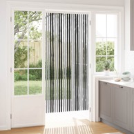 Zavjesa protiv insekata Chenille, 90 x 200 cm, siva i crna