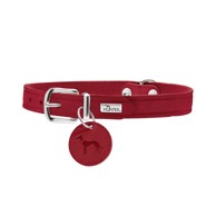 HUNTER Ogrlica za pse Aalborg S 42 cm, koža crvena