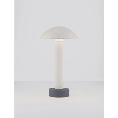 TURA Vanjska stajaća LED svjetiljka NL9540268, 7W, 840 lm, IP65, 3000 K, cement, bijela