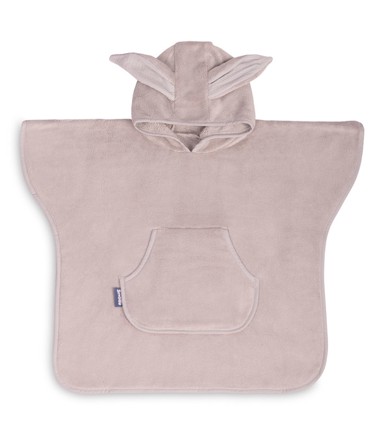 Pončo za kupanje, koraljno sivi