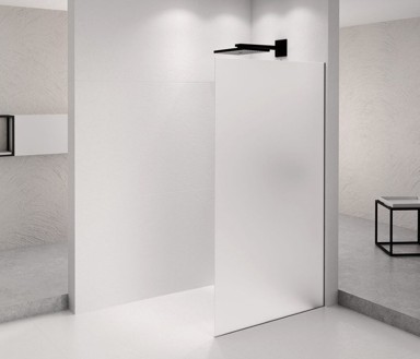 POLYSAN Tuš pregrada ARCHITEX, 762 mm, matirano staklo, Antidrop, crna mat