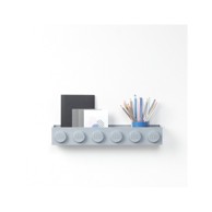 LEGO Dječja siva zidna polica Sleek