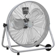 Bubnjasti ventilator s kotačem 73x42x70 cm aluminij, srebrni