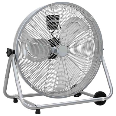 Bubnjasti ventilator s kotačem, 73 x 42 x 70 cm, aluminij, srebrni
