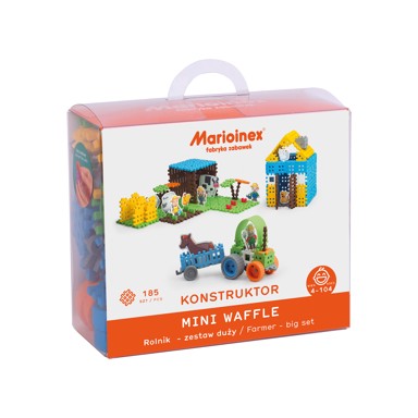 MARIOINEX Set Waffle kockica, farmer, 185 kom