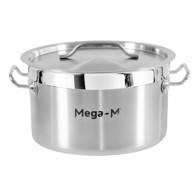 Niska posuda za catering s poklopcem Mega-M PRO 12 l Ø30 x 18 cm