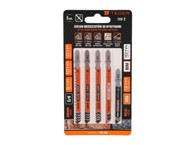 EG Set listova ubodne pile - tip: t - metal/tvrdo drvo (5 kom.)
