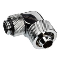 ALPHACOOL Spojnica 90° Icicle, G1/4 inča vanjski navoj na 16/10mm, rotirajući, krom