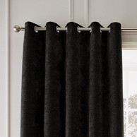 HYPERION Crne termo izolacijske zavjese u setu 2 kom od šenila 229x229 cm Selene Luxury Chenille