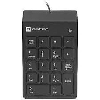 NATEC Tipkovnica NUMERIC GOBY 2, USB, crna