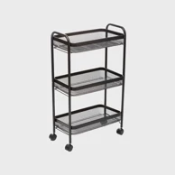 FIVE Kuhinjska kolica Mayaj, 46.5x26.5x79 cm, metal, crna