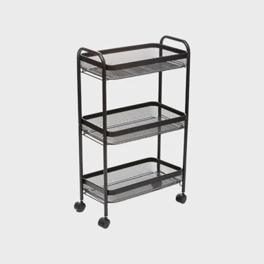 FIVE Kuhinjska kolica Mayaj, 46.5x26.5x79 cm, metal, crna