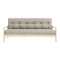 KARUP DESIGN Bež lanena sklopiva sofa 205 cm Knob, 205x95x79 cm