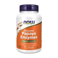NOW Papaya Enzyme, 180 tableta za žvakanje