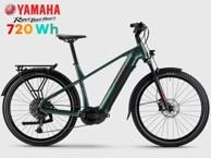 HAIBIKE Električni bicikl Trekking 5 High, maslinasto-bordo, Yamaha PW-S2, 720 Wh